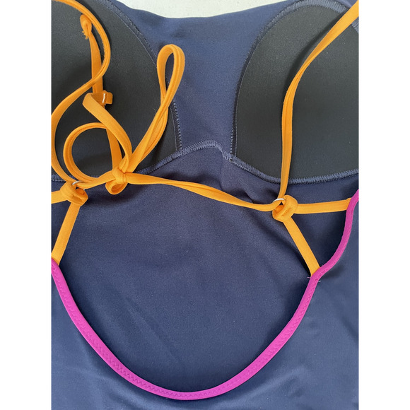 Athleta Swim One Piece Swimsuit Strappy Back Color Block Swimwear - Picture 5 of 8
